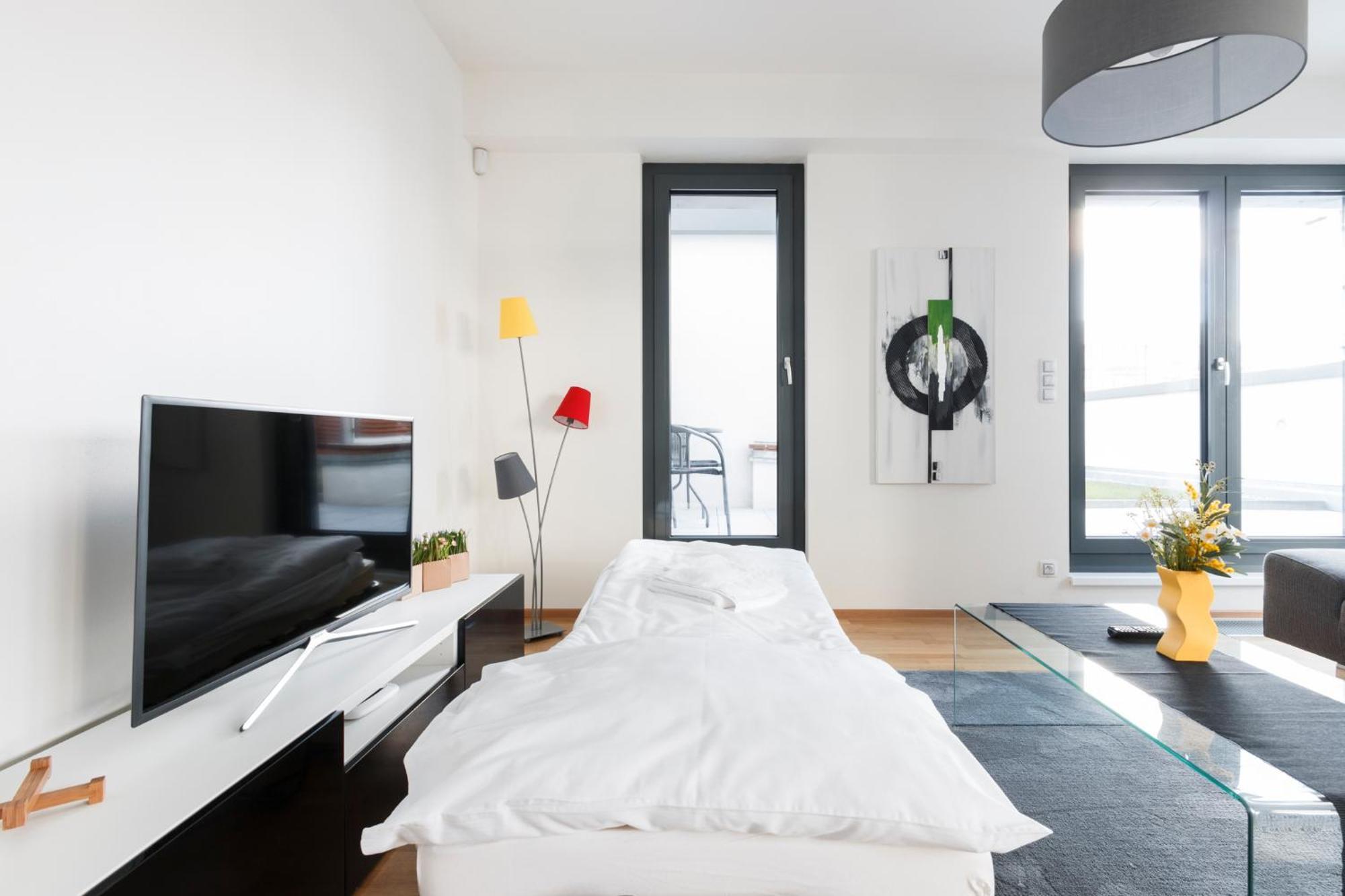 Prague Days - Luxurious Apartments In Trendy Zizkov Praga Quarto foto