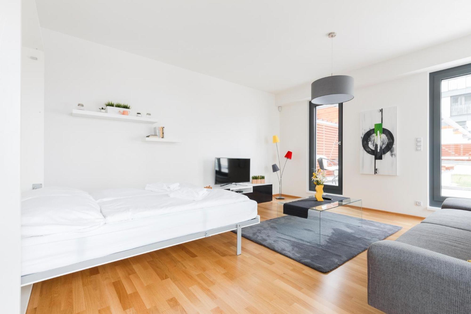 Prague Days - Luxurious Apartments In Trendy Zizkov Praga Quarto foto